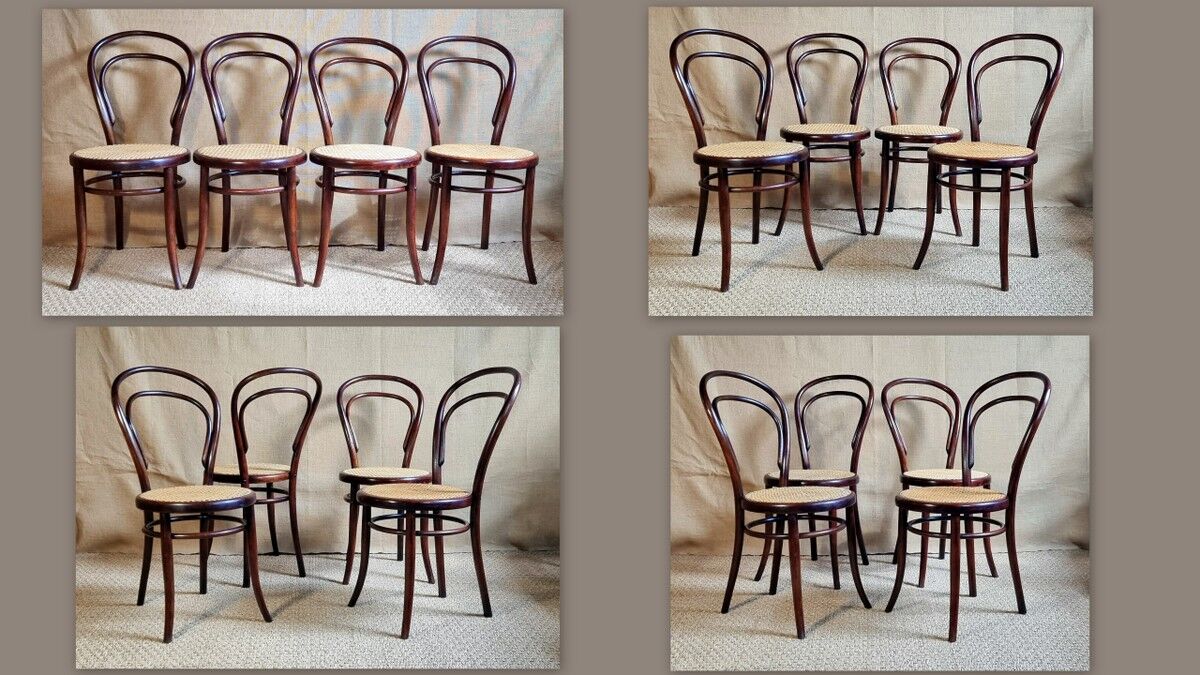 4 chairs bistrot N°14 late nineteenth / early twentieth