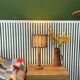 Vintage Bamboo Table Lamp, Organic Bamboo Lamp