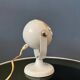 Lampe de table globulaire blanche style milieu du siècle, petite, de l'ère spatiale