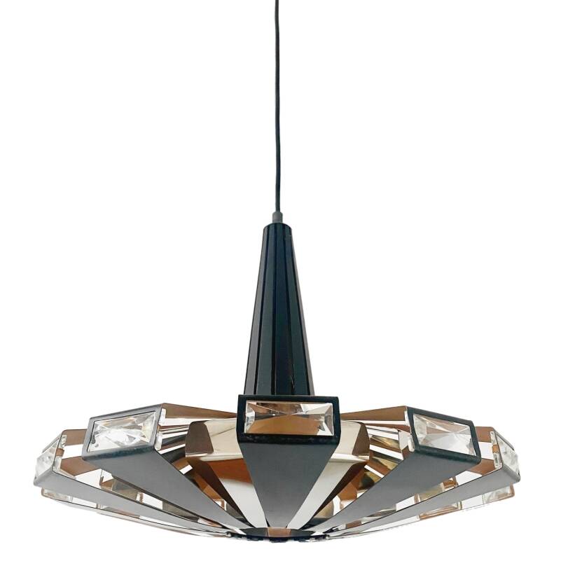 Vintage Danish Hanging Lamp by Werner Schou, 1970s