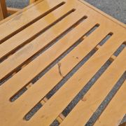 Set of 4 Folding Chairs in Wood and Plywood