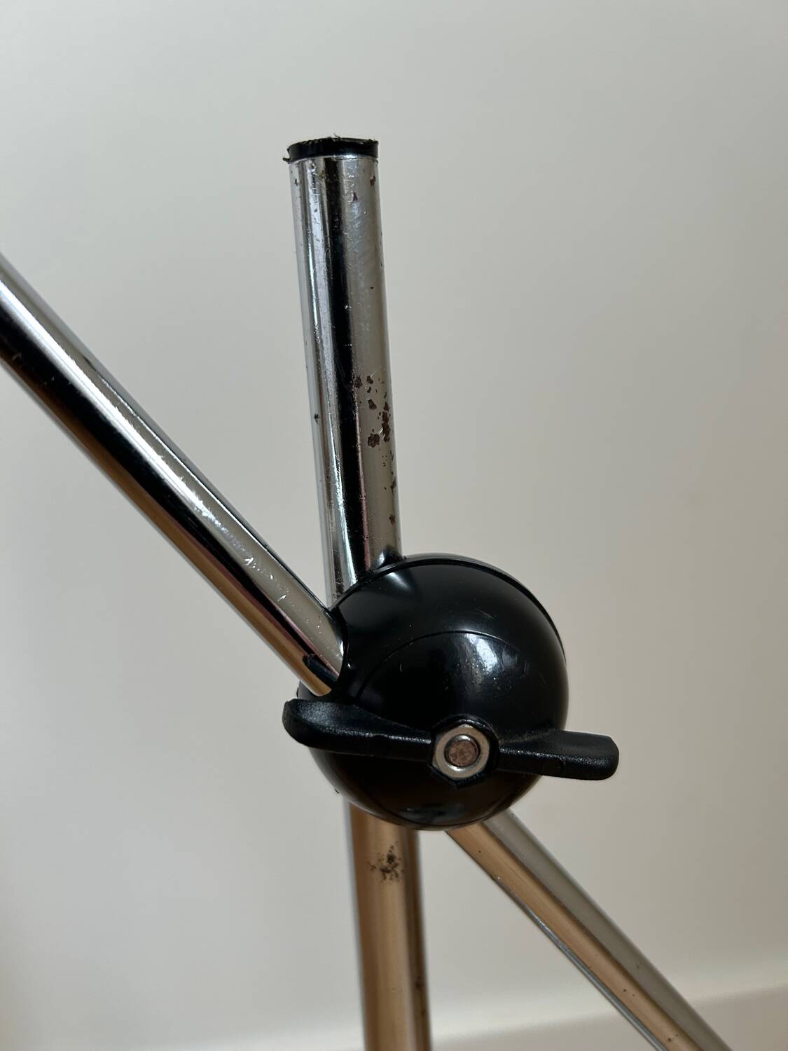 Vintage chrome metal desk lamp