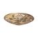 Hand-painted brass platter, France, 1960s.