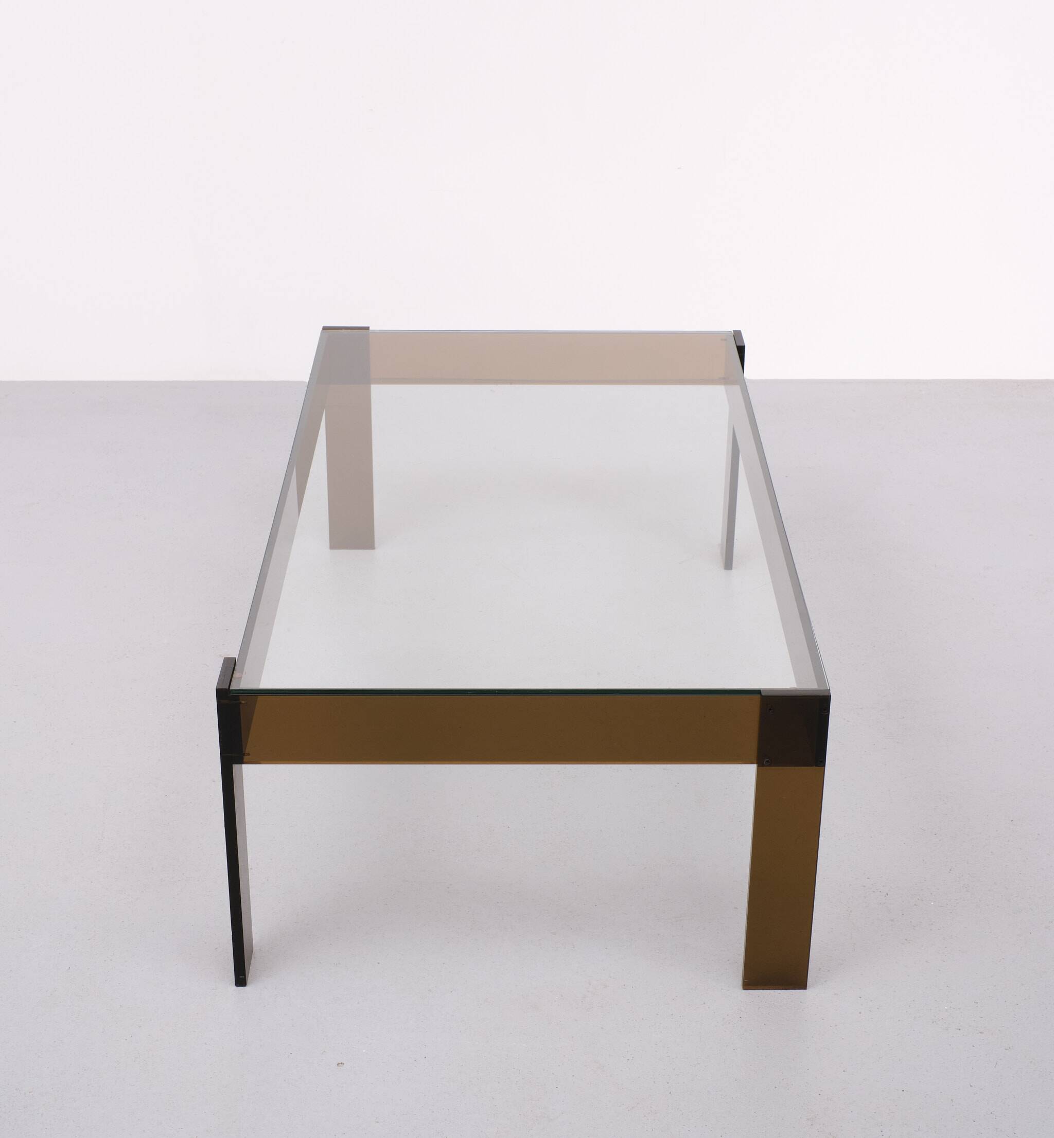 Smoked Lucite coffee table Space Ace France 1970s