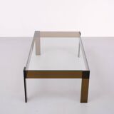 Smoked Lucite coffee table Space Ace France 1970s