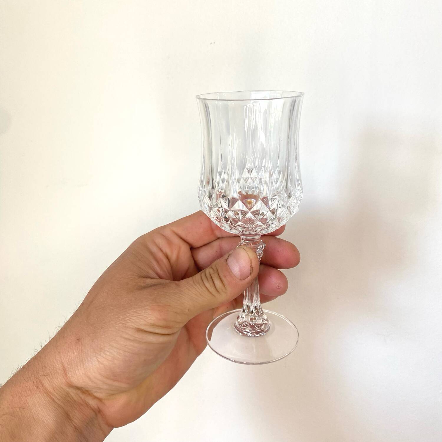 Wine glasses - Cristal d'Arques - Longchamp model - Perfect condition - vintage