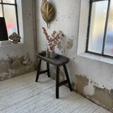 Brutalist solid wood console