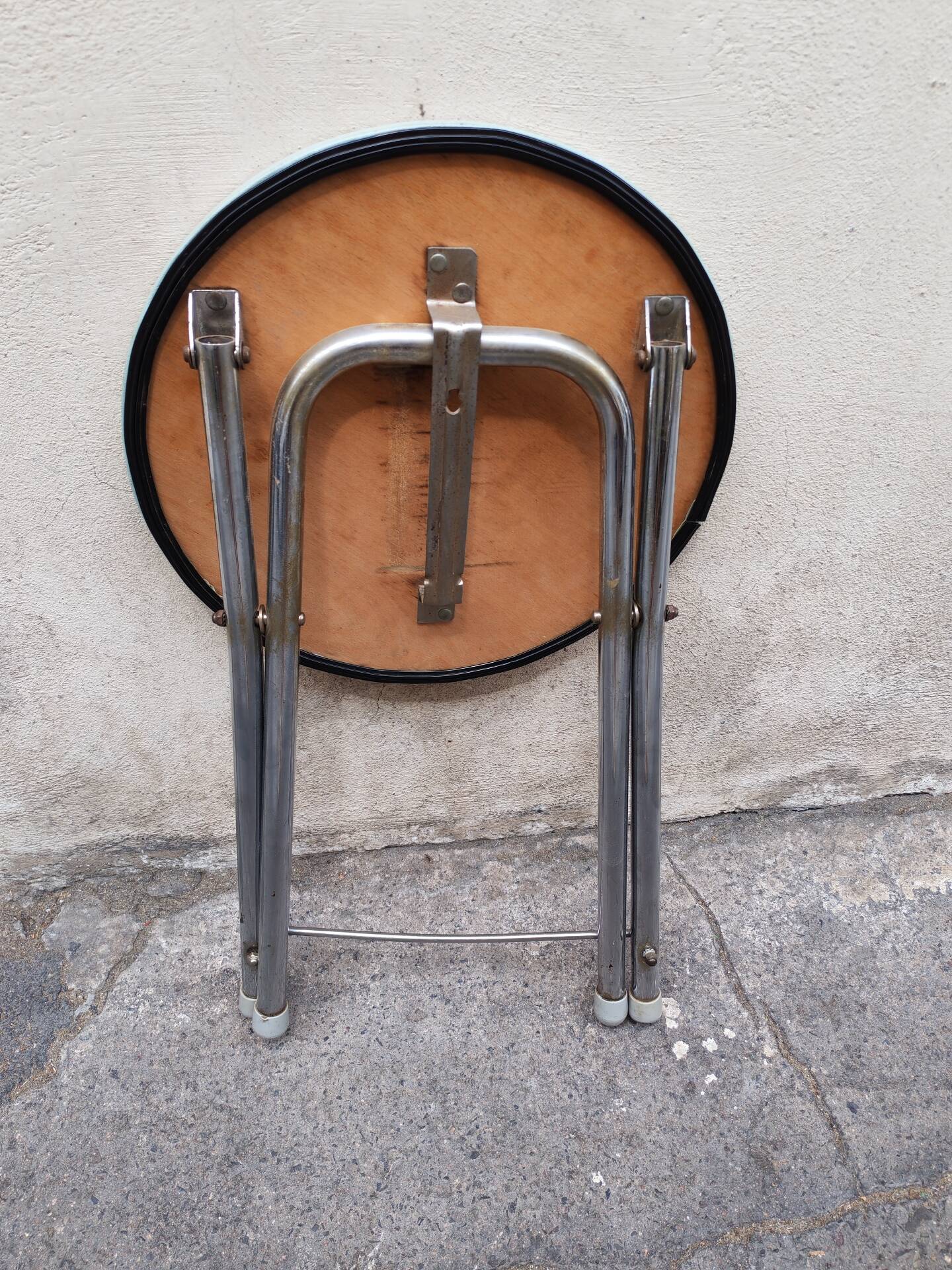 Tabouret pliant vintage Allemagne de L'Est 60/70