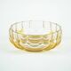 Pressed glass platter by Walther-Glas, geometric pattern, Germany, 1970s