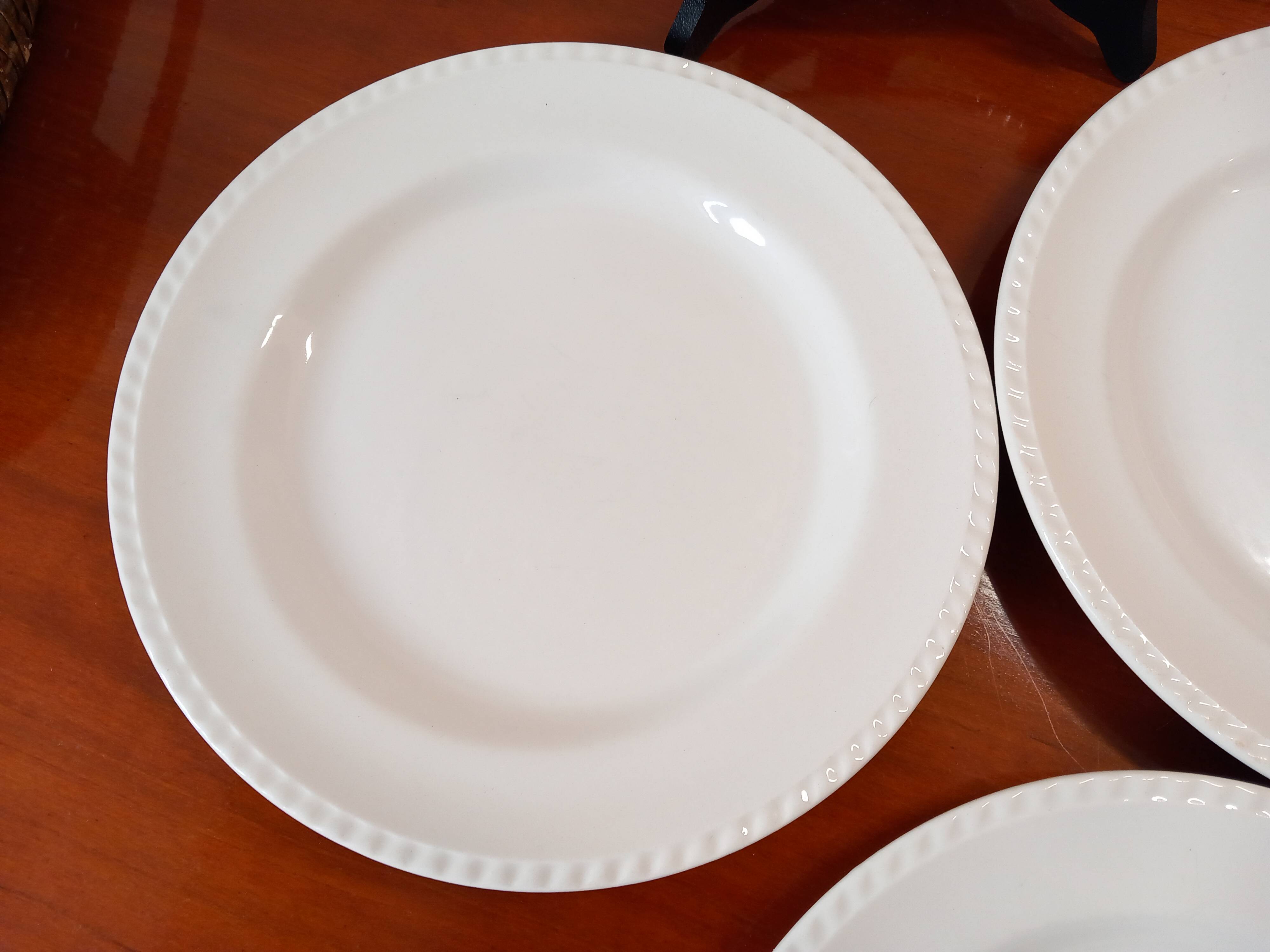 Lot de 4 assiettes plates Oxford Kéradur