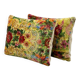 Set of 2 vintage velvet cushion covers 43x61 cm