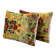 Set of 2 vintage velvet cushion covers 43x61 cm