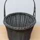 Wicker and metal basket