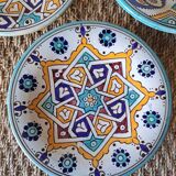 3 vintage oriental plates