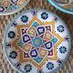 3 vintage oriental plates