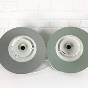 Pair of Zone Pendant Lights in gray, Jo Hammerborg for Fog & Mørup, 1960s