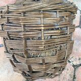 Vintage wicker demijohn