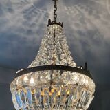 Hot Air Balloon Chandelier with Brass Tassels