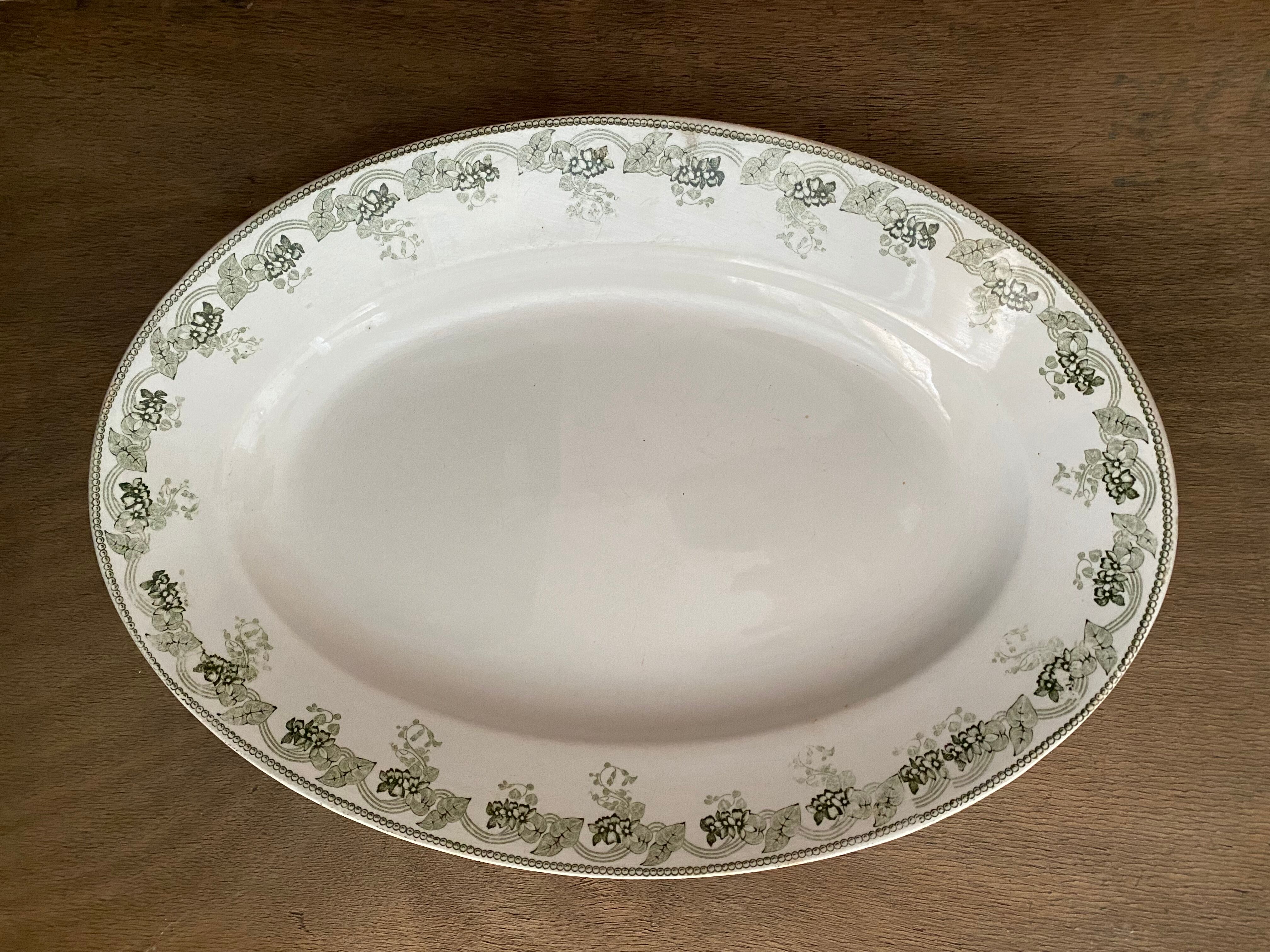 Moulin de Lou earthenware oval dish
