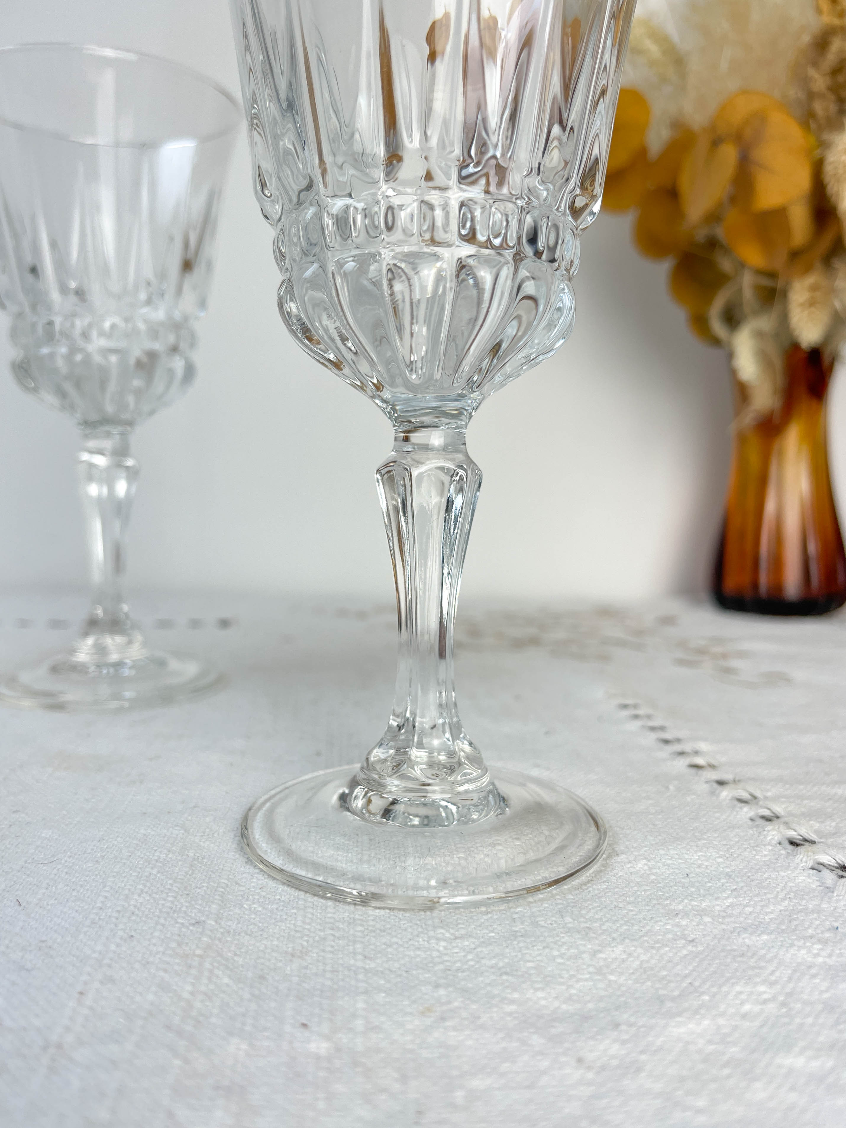 6 verres à eau en cristal Luminarc