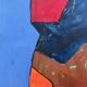 Tableau peinture composition abstraite géométrique, Poliakoff 1969
