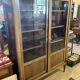 2-door cherry wood bookcase