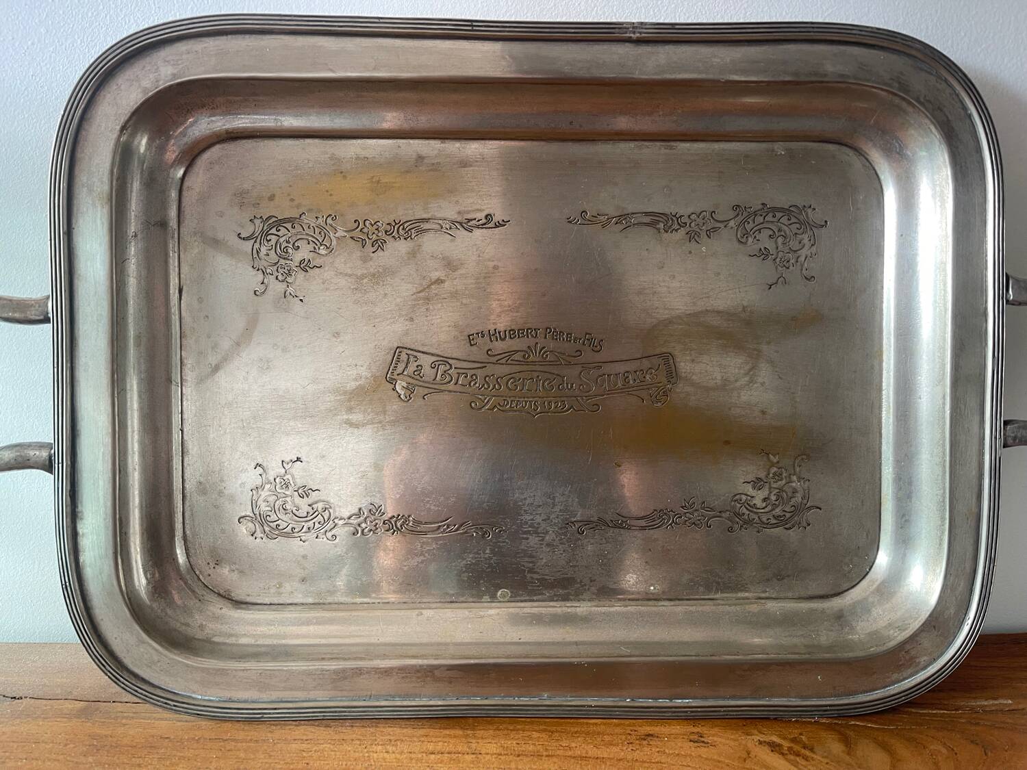 Old restaurant tray