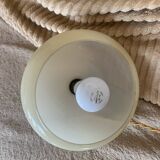 Vintage opaline globe pendant lamp / portable lamp