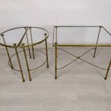 Tables basse laiton doré