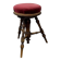 Antique Victorian adjustable stool in walnut, 1900s
