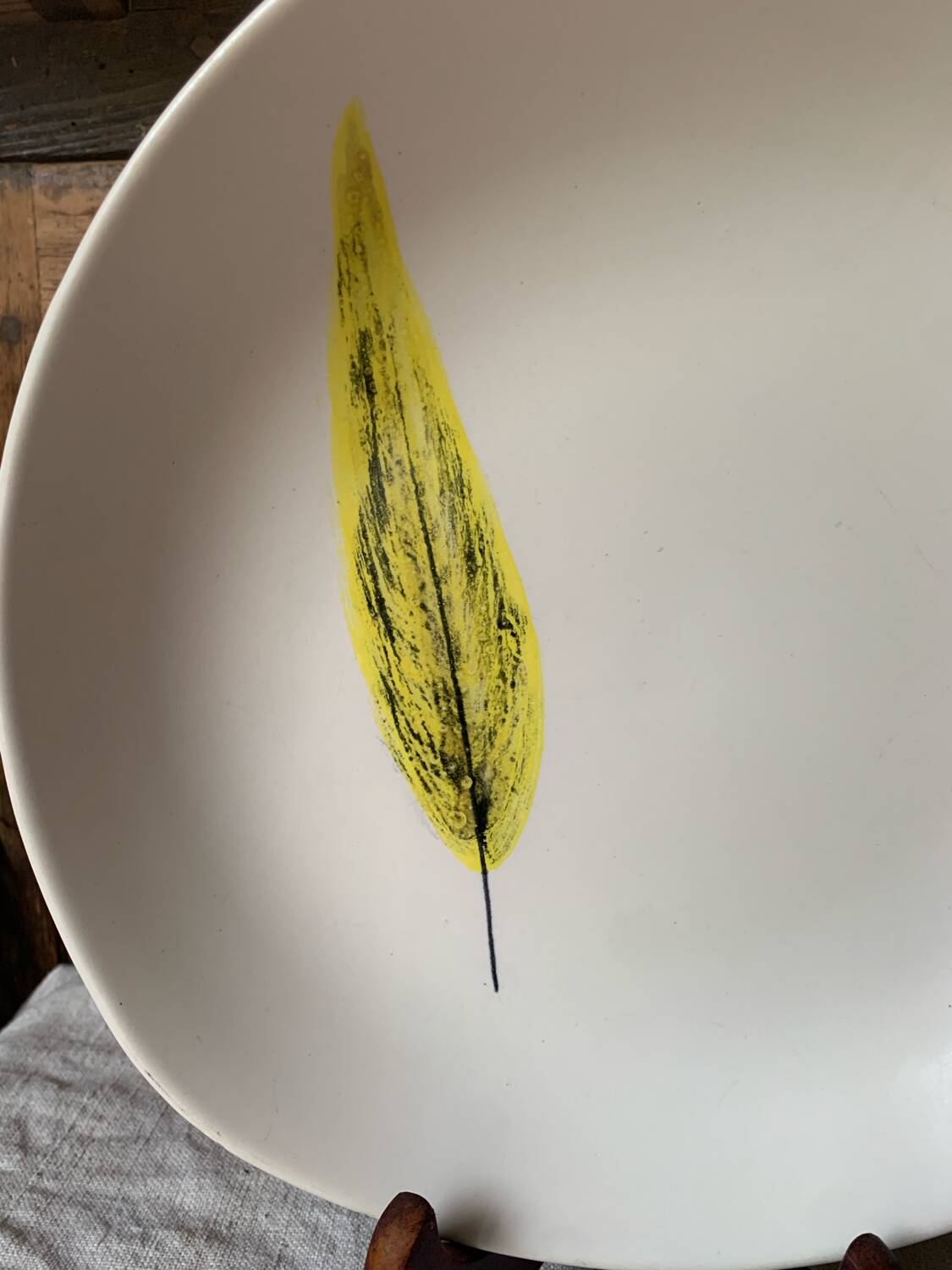 Niderviller 1960 Plume free-form semi-hollow dish