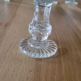5 thick glass stemmed glasses
