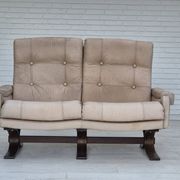 1970s, Scandinavian 2 seater sofa, original very good condition, leather.