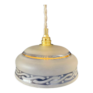 Suspension abat-jour vintage en