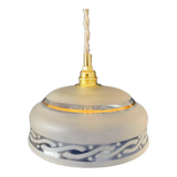 Vintage frosted glass lampshade pendant lamp