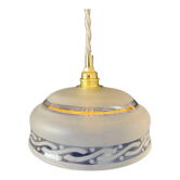 Vintage frosted glass lampshade pendant lamp