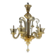 Venetian chandelier in golden murano glass 5 arms of light circa 1930