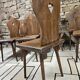 Lot chaises bistrot alsacienne 1960