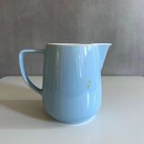 Vintage ceramic jug pastel blue, waku germany, 50's kitchen