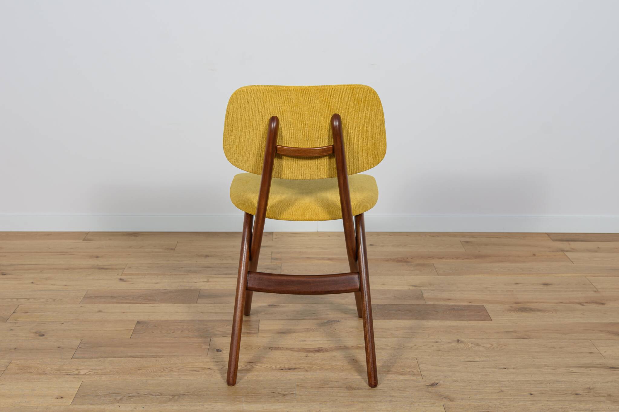 Mid-Century Teak Dining Chairs  Scissor by Louis van Teefelen for Wébé, Netherlands, 1950s, Set of 4
