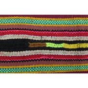 1970s Vintage Turkish Oushak Handmade Wool Cotton Red Runner Rug 172x354