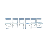 Folding iron garden chairs