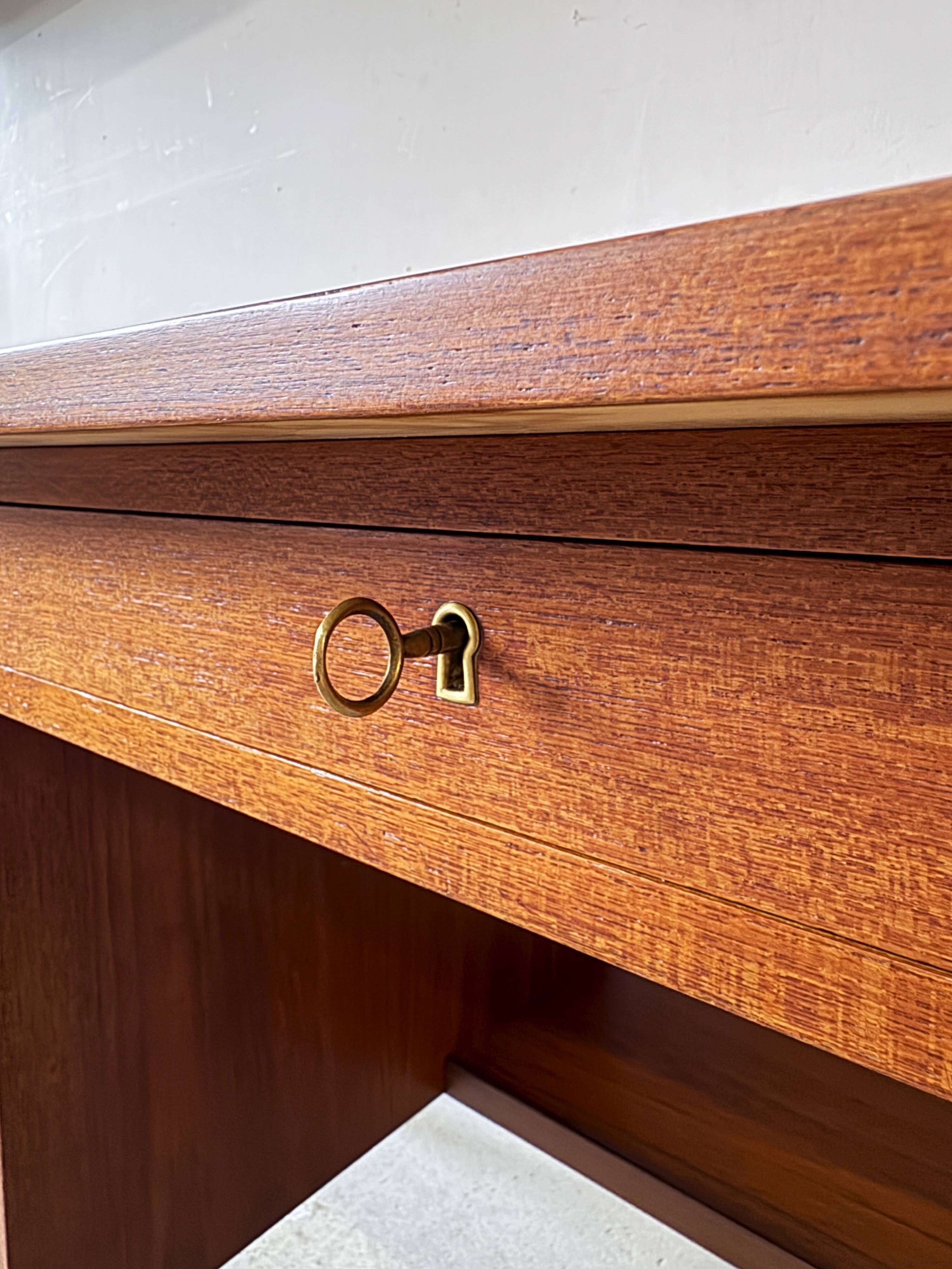 Teak Desk, Denmark 1960s/1970s, Vintage, Mid-C Modern