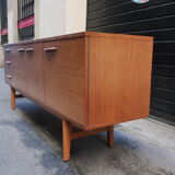 Row in the 1960s teak