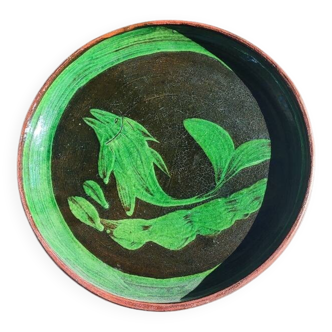 Patamban Michoacan terracotta plate Mexican art