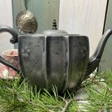 Victorian pewter teapot English nineteenth