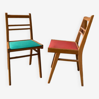 Duo de chaises des années 50
