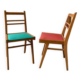 Duo of chairs from the 50s