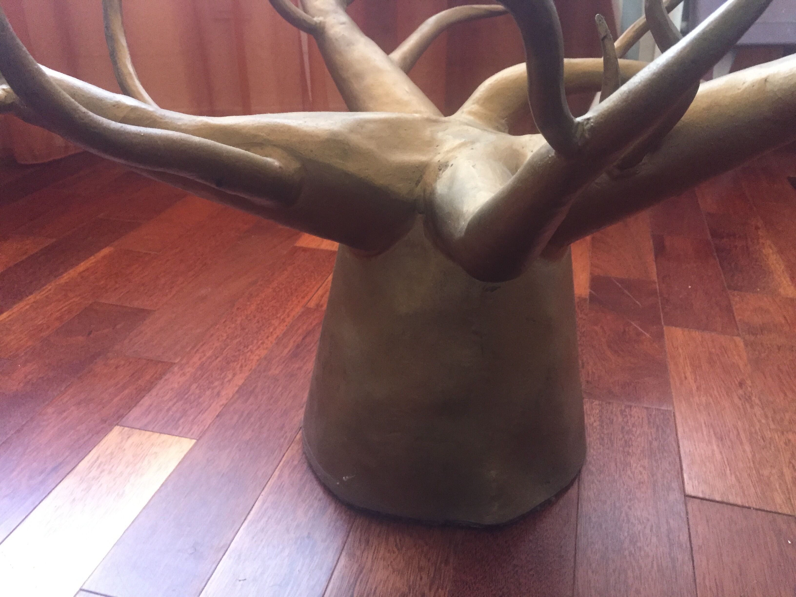 Coffee table glass foot baobab