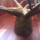 Table basse verre pied baobab